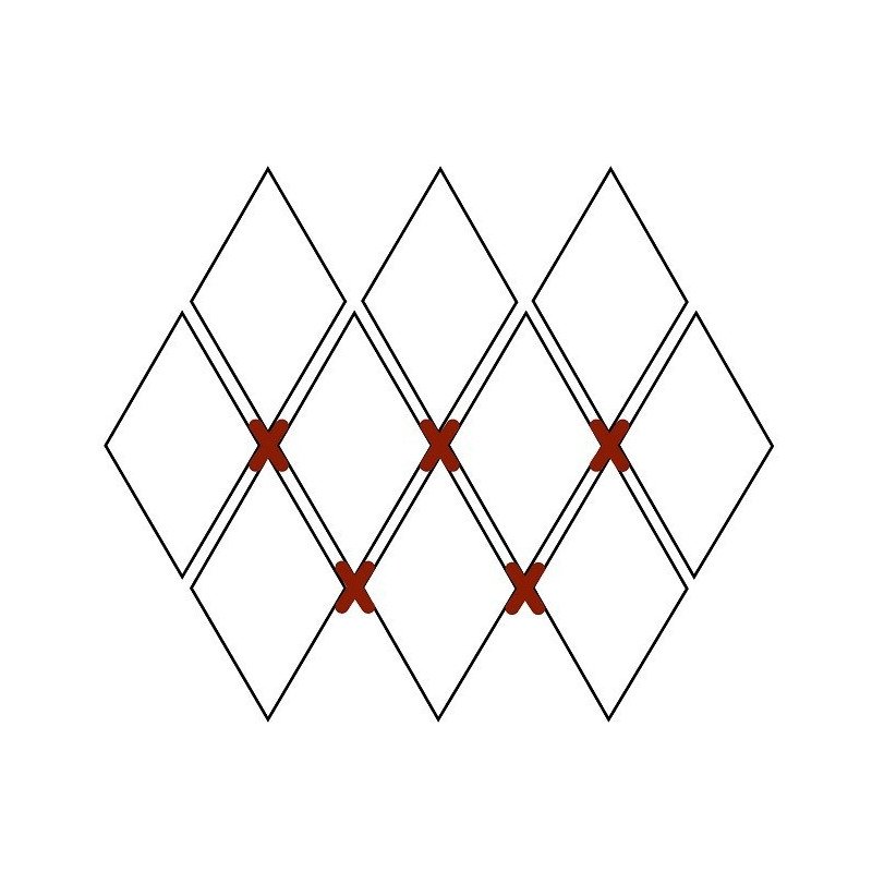 Kryžiukai plytelių tarpams, šešiakampėms (200 vnt), 2 mm