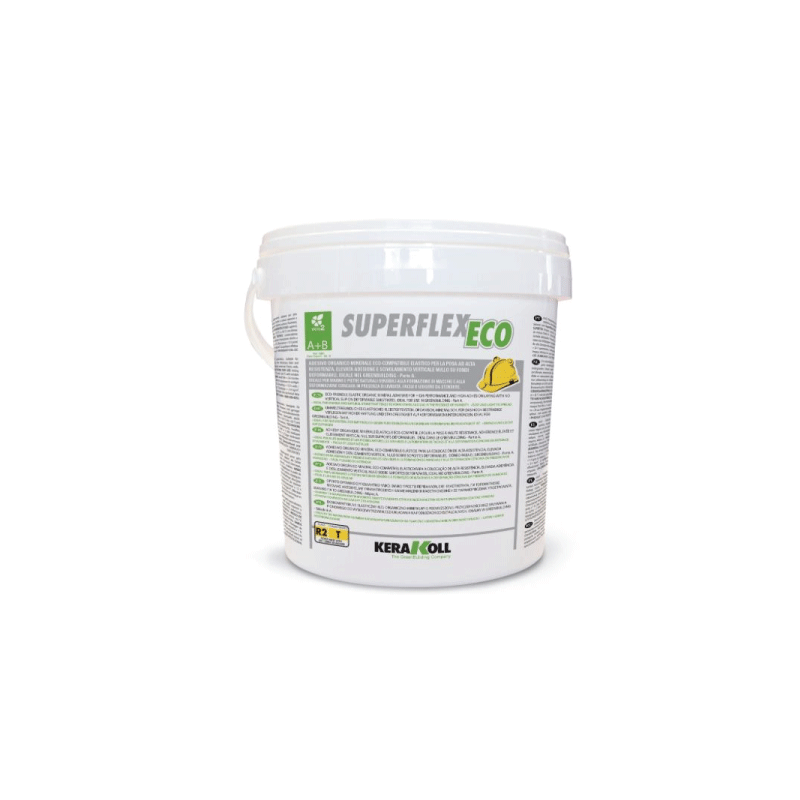 Superflex Eco A+B (balti), 8 kg dvieju komponentu organiniai mineraliai klijai (R2T)