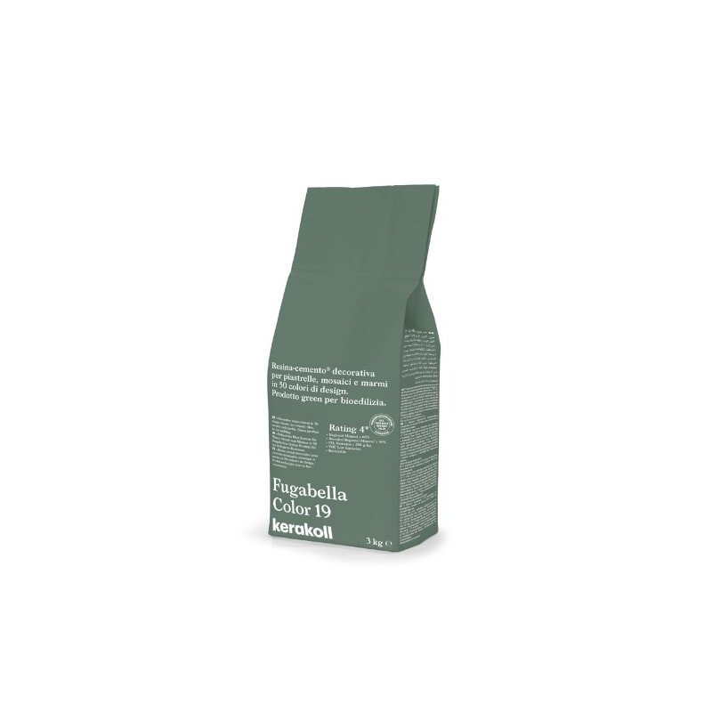 Fugabella Color 19, 3 kg cementinis glaistas plytelių siūlių tarpams Fugabella Color 19, 3 kg cementinis glaistas plytelių siūlių tarpams