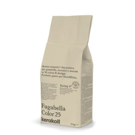 Fugabella Color 25, 3 kg cementinis glaistas plytelių siūlių tarpams