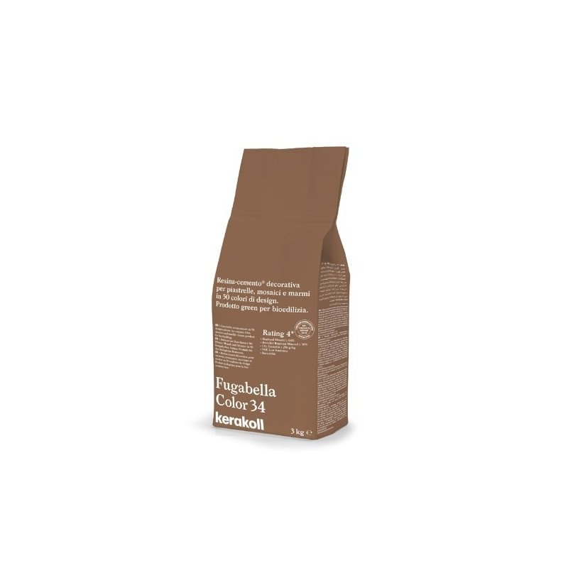 Fugabella Color 34, 3 kg cementinis glaistas plytelių siūlių tarpams Fugabella Color 34, 3 kg cementinis glaistas plytelių siūlių tarpams
