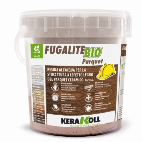 Fugalite Bio Parquet afzelia 63, 3 kg (A+B) epoksidinis glaistas medžio imitacijos plytelėms