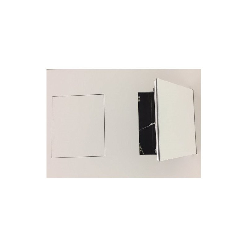 Revizinės aliuminės durelės (dažomos), 400x400x12,5 mm