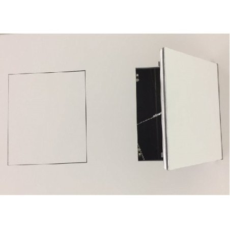 Revizinės aliuminės durelės (dažomos), 600x600x12,5 mm