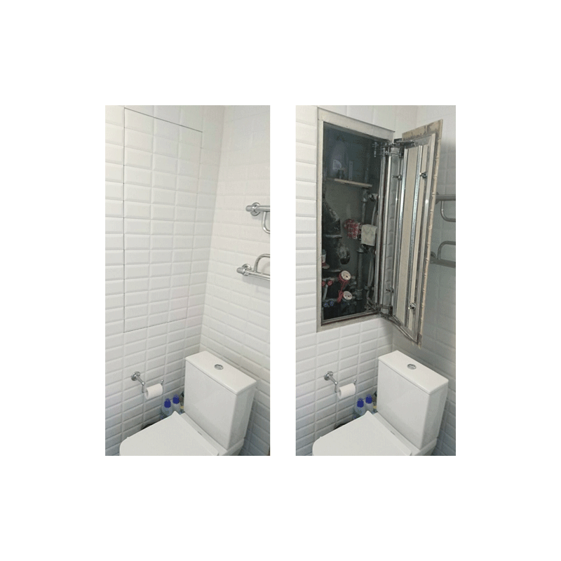 Revizinės aliuminės durelės, modernizuotos N (besiūlės), 300x300x12,5 mm Revizinės aliuminės durelės, modernizuotos N (besiūlės), 300x300x12,5 mm