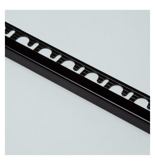 Profilis Aliuminis poliruotas juodas, h 12.5 mm, L 2,7 m