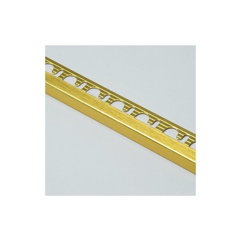 Profilis, aliuminis anoduotas, auksinis, šveistas, h 10 mm, L  2,7 m, 1 vnt