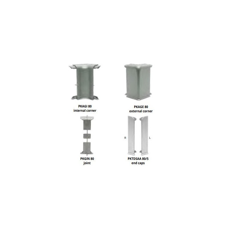 Grindjuostė, anoduoto aliuminio su LED, L 2,0m