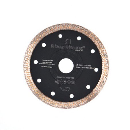 Deimantinis diskas super fast turbo, sausam/šlapiam pjovimui, Ø125 mm, 22.2 mm