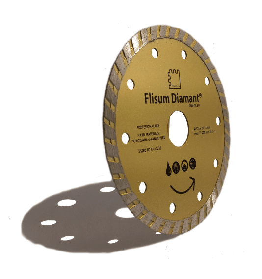 Deimantinis diskas turbo, sausam/šlapiam pjovimui, Ø125 mm, 22.2 mm