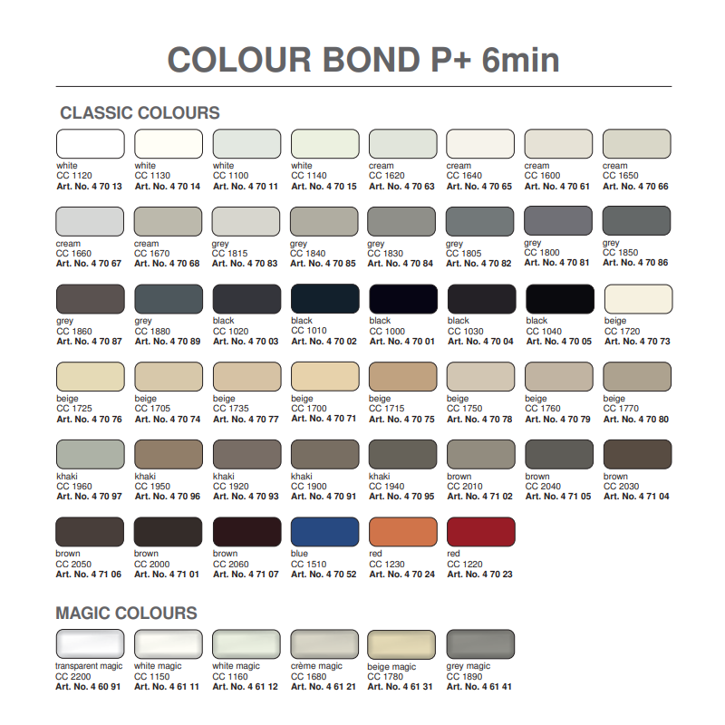 Epoksidiniai klijai Akemi Colour Bond P+, spalva 1130, 250 ml