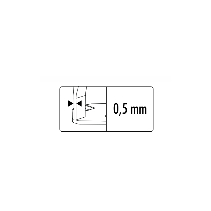 Lyginimo sistemos apkabos, Raimondi HD, 0.5 mm, 3-12mm (300 vnt.)