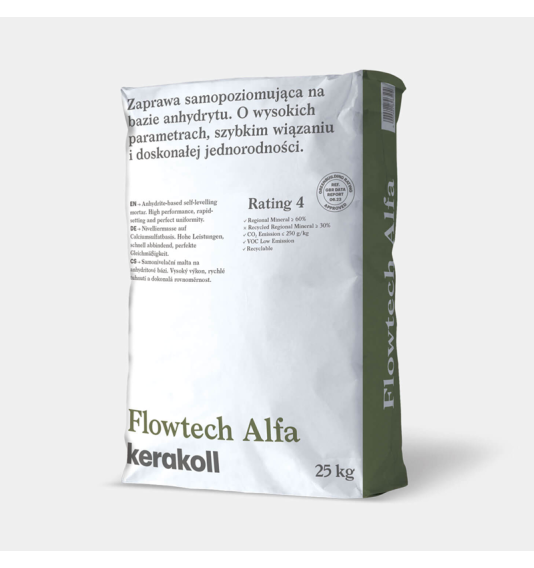 Flowtech Alfa, 25 kg, (3-30 mm), savaime iššsilyginantis mineralinis mišinys