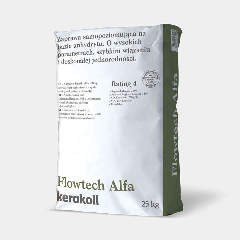 Flowtech Alfa, 25 kg, (3-30 mm), savaime iššsilyginantis mineralinis mišinys