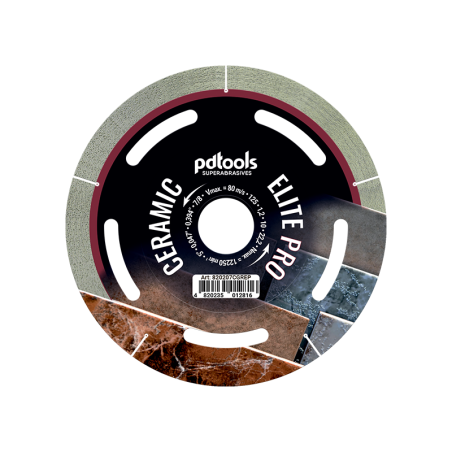 Deimantinis diskas ELITE PRO, sausam/šlapiam pjovimui, Ø125mm, 22.2 mm
