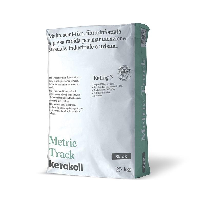 Metric Track black, 25 kg remontinis mišinys R4 klasė Metric Track black, 25 kg remontinis mišinys R4 klasė