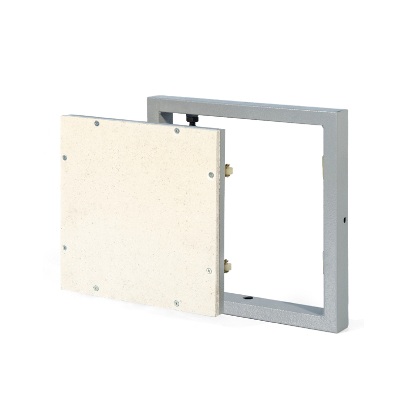 Revizinės aliuminės durelės, modernizuotos (besiūlės), 600x600x12,5 mm Revizinės aliuminės durelės, modernizuotos (besiūlės), 600x600x12,5 mm