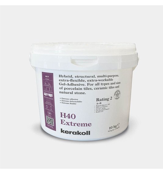 H40 Extreme A+B, 10 kg dviejų komponentų organiniai mineraliai klijai (R2T)