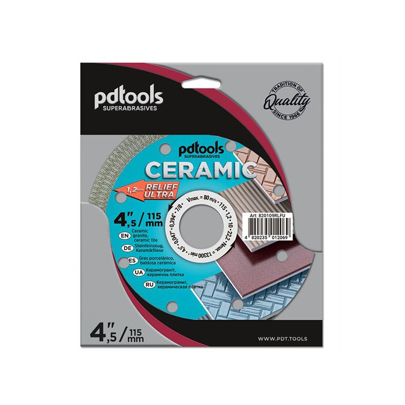 Deimantinis diskas RELIEF ULTRA, sausam/šlapiam pjovimui, Ø115 mm, 22.2 mm Deimantinis diskas RELIEF ULTRA, sausam/šlapiam pjovimui, Ø115 mm, 22.2 mm
