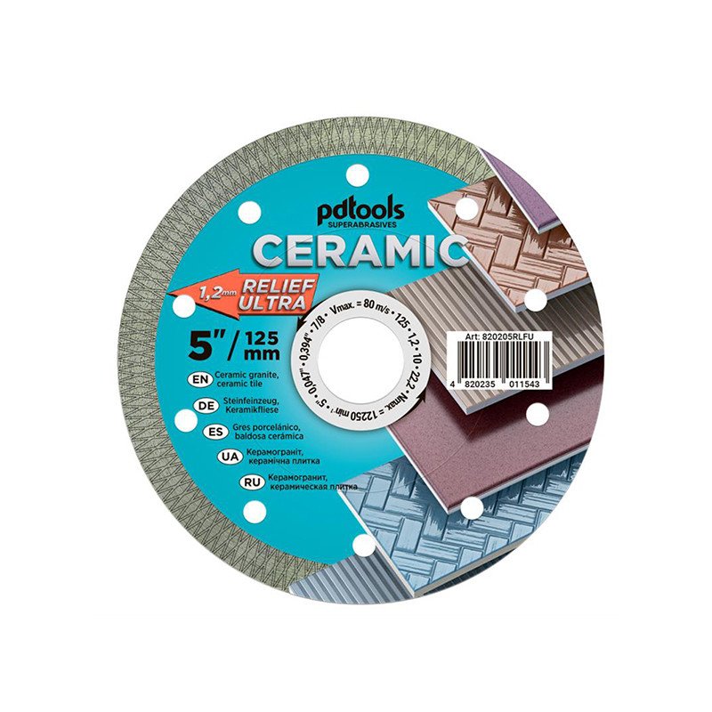 Deimantinis diskas RELIEF ULTRA, sausam/šlapiam pjovimui, Ø125 mm, 22.2 mm Deimantinis diskas RELIEF ULTRA, sausam/šlapiam pjovimui, Ø125 mm, 22.2 mm