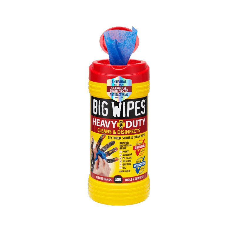 Valymo servetelės BIG WIPES HEAVY DUTY, 80 vnt.