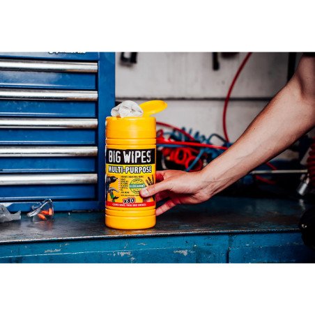 Valymo servetelės BIG WIPES HEAVY DUTY, 80 vnt.