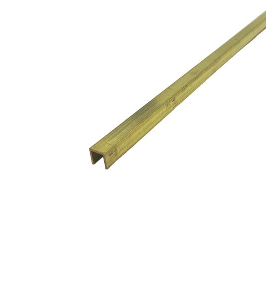 Profilis, žalvaris, naturalus, h 10x10 mm, L 2,7 m
