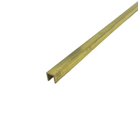 Profilis, žalvaris, naturalus, h 10x10 mm, L 2,7 m
