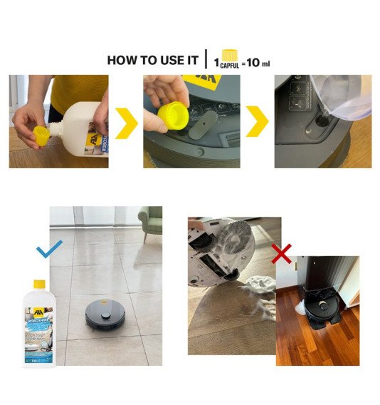 FILA ROBOSHINE 1 l, valiklis robotams siurbliams/šluotoms