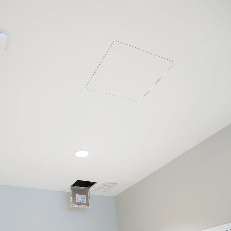 Revizinės aliuminės durelės (dažomos), 400x400x25 mm