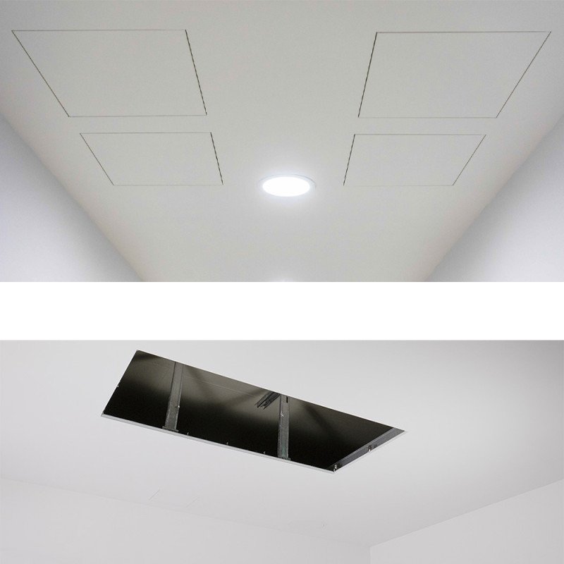 Revizinės aliuminės durelės (dažomos), 1200x700x12,5 mm