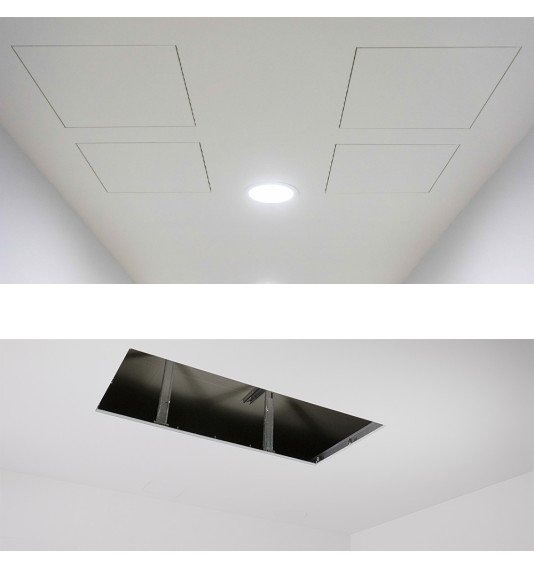 Revizinės aliuminės durelės (dažomos), 1200x800x12,5 mm