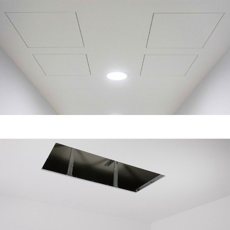 Revizinės aliuminės durelės (dažomos), 1200x800x12,5 mm