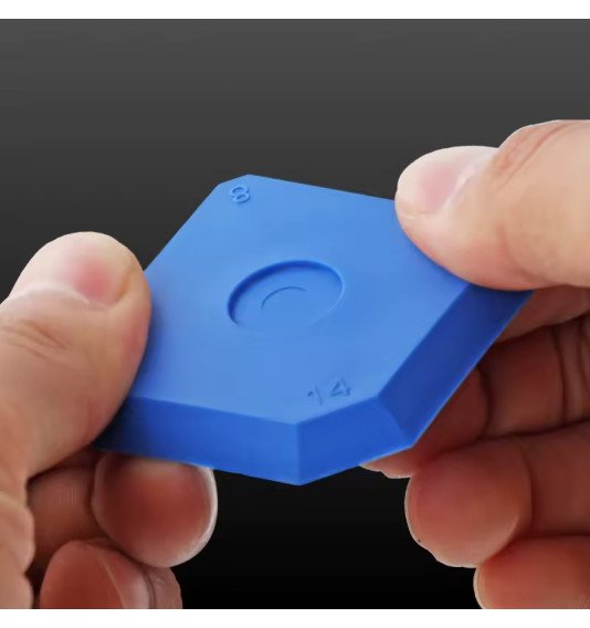 Silikono formavimo antgaliai, mėlyni, 5
vnt.