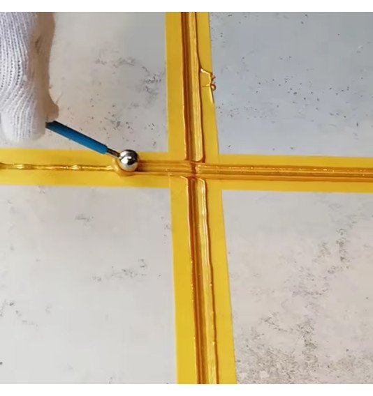 Plytelių siūlių formavimo antgaliai, apvalūs, 4 vnt.