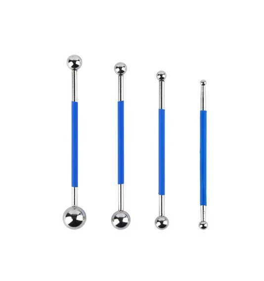 Plytelių siūlių formavimo antgaliai, apvalūs, 4 vnt.