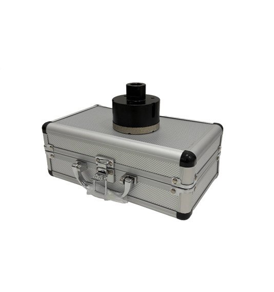 Gręžimo antgalių (M14) komplektas Ø6, 22, 32, 35, 50, 55, 68 mm + 7 vietų metalinė dėžutė