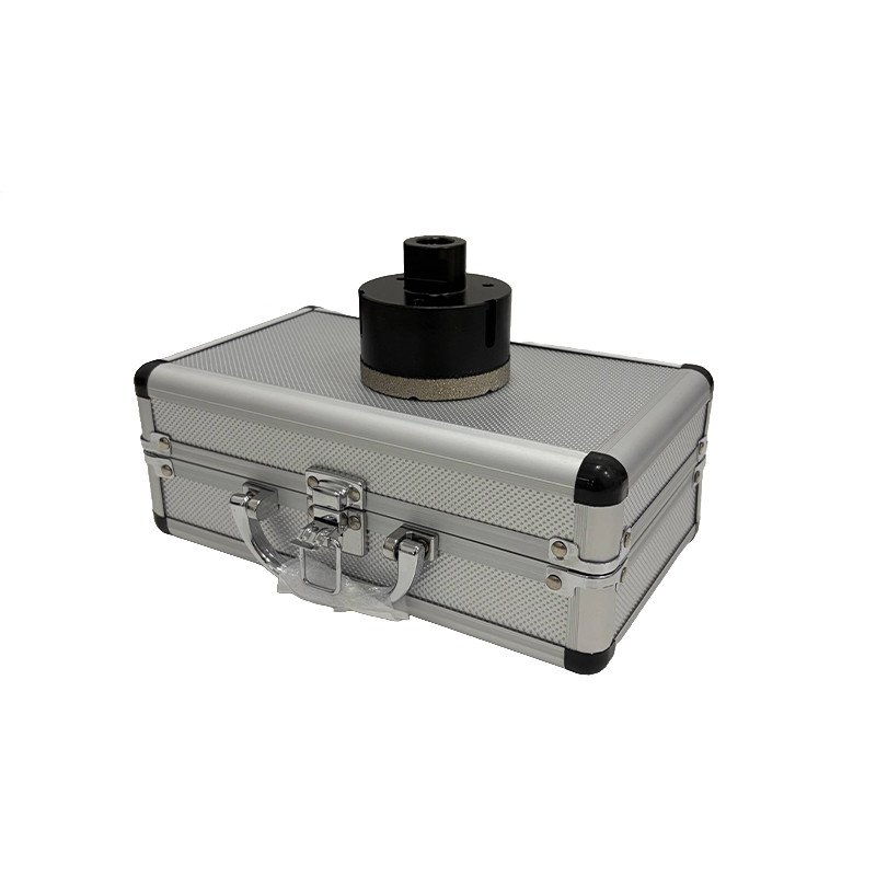 Gręžimo antgalių (M14) komplektas Ø6, 22, 32, 35, 50, 55, 68 mm + 7 vietų metalinė dėžutė