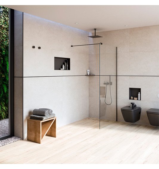 Įmontuojama niša Euroniche HC, Juoda, 1 vnt.