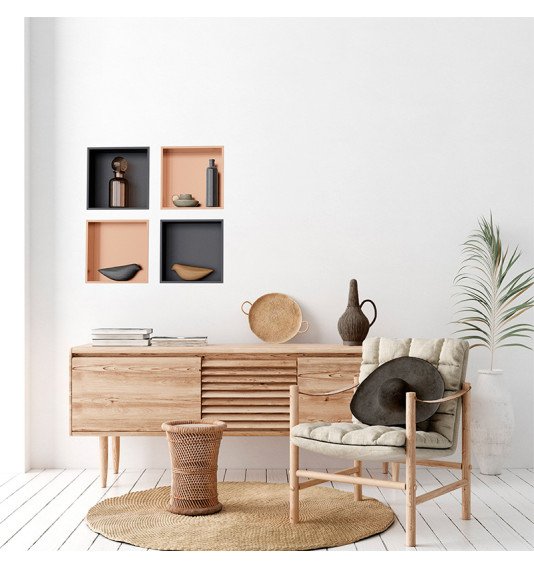 Įmontuojama niša Euroniche HC, Juoda, 1 vnt.