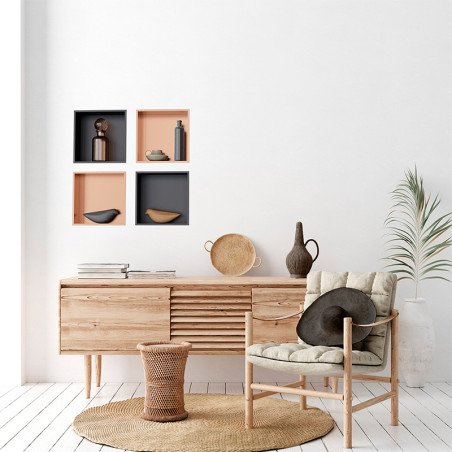 Įmontuojama niša Euroniche HC, Juoda, 1 vnt.