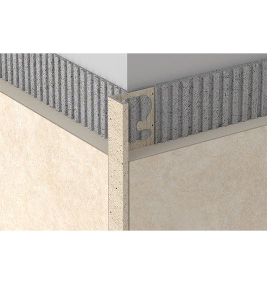 Profilis, aliuminis anoduotas, Stone Cream, h 10 mm, L 2,7 m