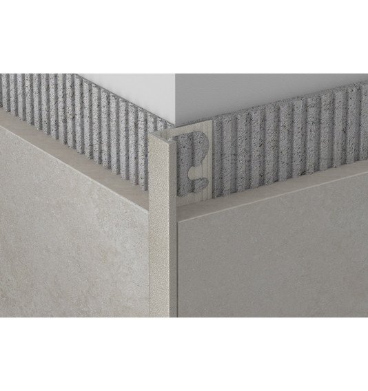 Profilis, aliuminis anoduotas, Stone Cristal, h 10 mm, L 2,7 m