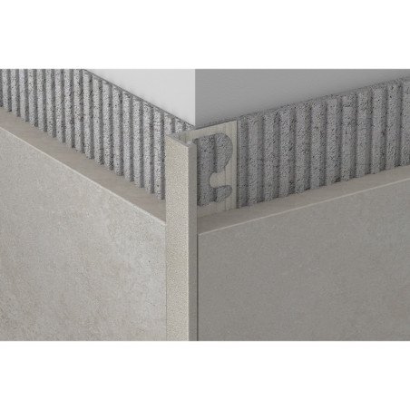 Profilis, aliuminis anoduotas, Stone Cristal, h 10 mm, L 2,7 m