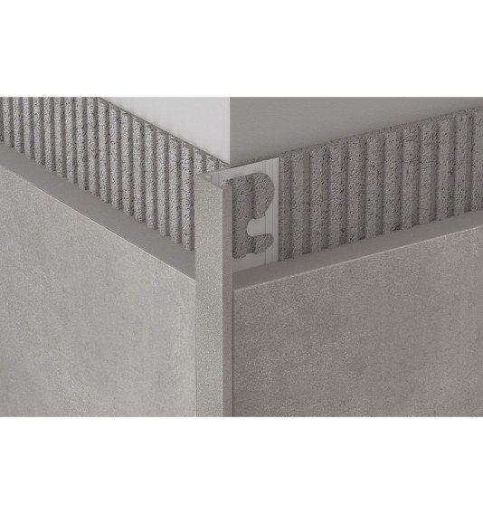 Profilis, aliuminis anoduotas, Stone Oyster, h 10 mm, L 2,7 m