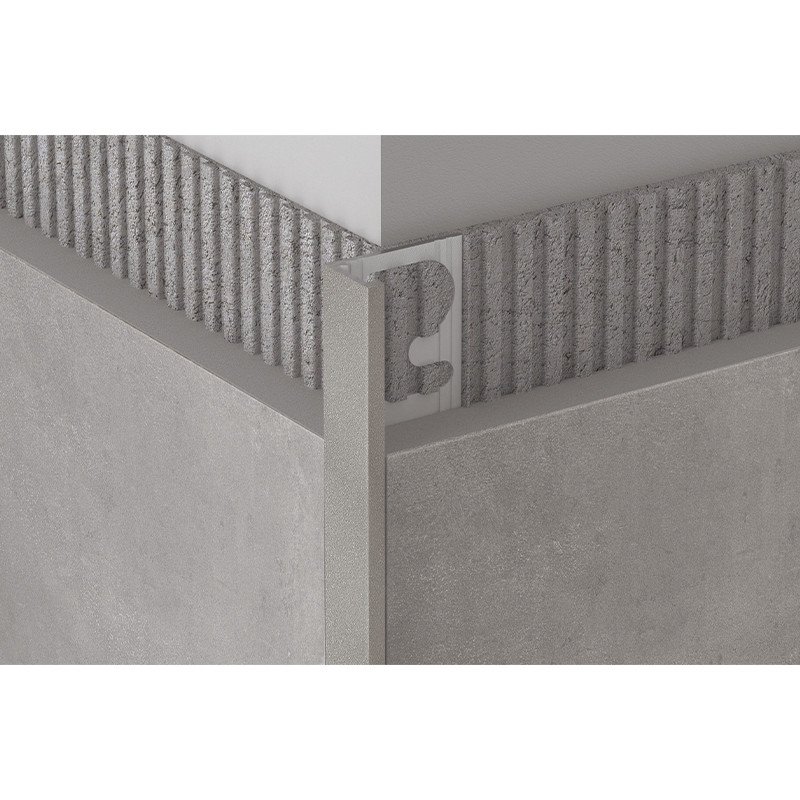 Profilis, aliuminis anoduotas, Stone Oyster, h 10 mm, L 2,7 m