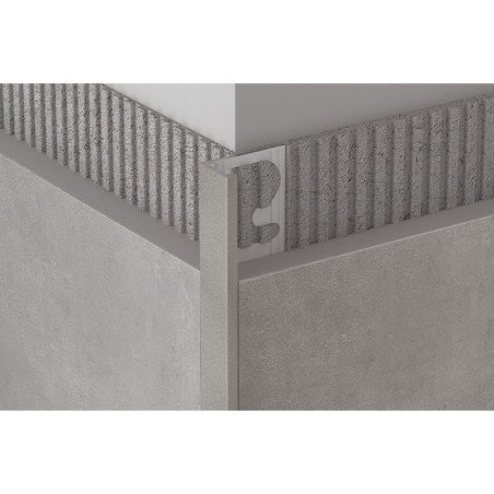 Profilis, aliuminis anoduotas, Stone Oyster, h 10 mm, L 2,7 m