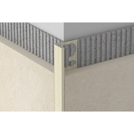 Profilis, aliuminis anoduotas, Stone Greyvory, h 12.5 mm, L 2,7 m