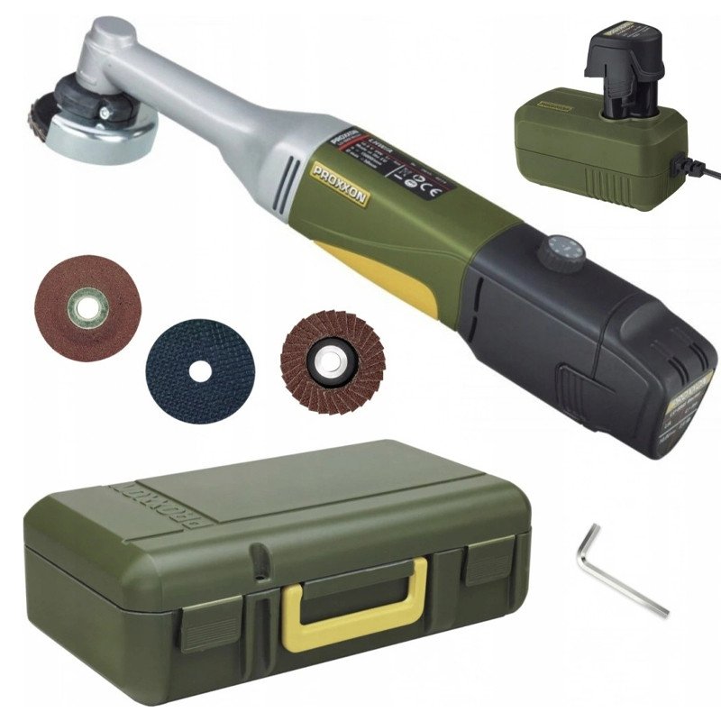 Akumuliatorinis kampinis šlifuoklis PROXXON LHW/A