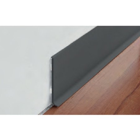 Grindjuostė PVC juoda 80 mm, L 2,2 m, 1 vnt